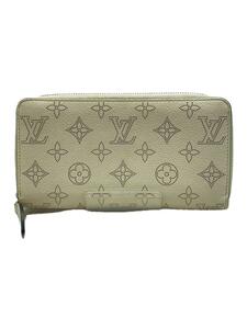 LOUIS VUITTON◆ジッピー・ウォレット_マヒナ_WHT/牛革/WHT/総柄/レディース