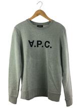 A.P.C.◆スウェット/S/コットン/GRY/22H1-COECQ-H27378/シミ有_画像1