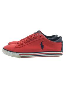 POLO RALPH LAUREN◆ローカットスニーカー/US9.5/RED/01087