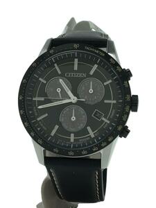 CITIZEN◆ソーラー腕時計/アナログ/-/BLK/BLK/E820-S122643