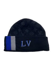 LOUIS VUITTON◆ニットキャップ/-/ウール/BLK/メンズ/M77954