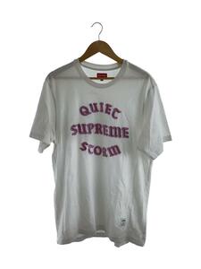 Supreme◆21aw/quiet storm s/s tee/Tシャツ/L/コットン/WHT/無地