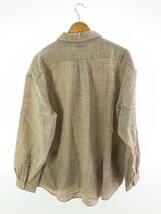 YAECA◆19AW COMFORT SHIRT EXTRA WIDE 長袖シャツ L ウール BEG 19157_画像2