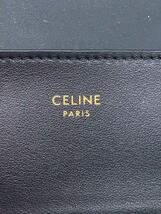 CELINE◆3つ折り財布/レザー/BLK/無地/レディース/10I653DPV.38NO_画像3