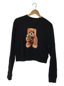 X-girl◆19AW/YURINO TEDDY BEAR CREW SWEAT TOP /1/コットン/BLK/05193204