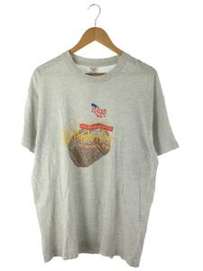 FRUIT OF THE LOOM◆Tシャツ/XL/コットン/GRY/プリント/beer across america