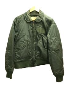 MILITARY◆80s/CWU45P/SCOVILL ZIP/フライトジャケット/M/カーキ