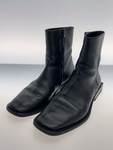 BALENCIAGA◆ブーツ/37/BLK/ブラック/616349/BB LOGO SIDEZIP BOOTS_画像2