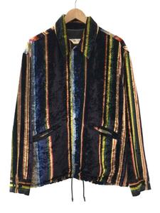 TOGA◆21AW VELVET STRIPS BLOUSON/46/ベロア/マルチカラー/総柄/TV12-FC326