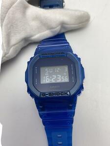 CASIO◆クォーツ腕時計・G-SHOCK/デジタル/ラバー/BLU/DW-5600SB-2JF