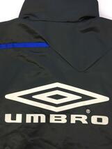 UMBRO◆ベンチコート/XO/ポリエステル/BLK_画像8