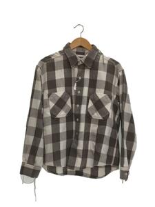 BOWWOW◆FECAL MATTER FLANNEL SHIRTS DAMAGE/S/チェック/グレー/BW2001-FMFS