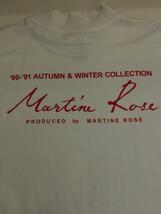 MARTINE ROSE◆19aw 90-91awのサムネイル/長袖Tシャツ/M/コットン/WHT_画像6