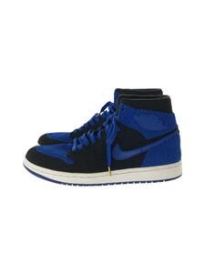 NIKE◆AIR JORDAN 1 RETRO HI FLYKNIT/エアジョーダンレトロハイ/ブラック/27cm/BLK