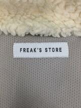 FREAK’S STORE◆フリースジャケット/M/ポリエステル/CRM/無地/184-1590_画像3