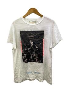 OFF-WHITE◆Tシャツ/XS/コットン/WHT/プリント