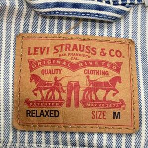 Levi’s◆ヒッコリー/Gジャン/M/コットン/インディゴ/ストライプ/A4820-0007の画像3