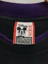 Disney◆90s/Disney DESIGNS/ミッキー/Tシャツ/one/コットン/BLK/USA製_画像3