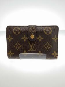 LOUIS VUITTON◆ポルト・モネ・ビエ・ヴィエノワ_モノグラム・キャンバス_BRW/PVC/BRW/レディース