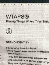 WTAPS◆ステンカラーコート/2/-/BLK/SPEC201-205_画像3