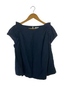 LANVIN en Bleu* no sleeve blouse /36/linen/ navy 