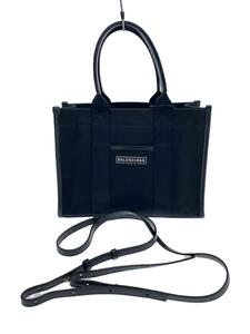 BALENCIAGA◆トートバッグ/キャンバス/BLK/671402