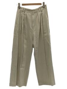 6(ROKU) BEAUTY & YOUTH UNITED ARROWS◆COTTON RAYON BIG PANTS/36/コットン/IVO/8614-299-0549