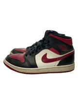 NIKE◆AIR JORDAN 1 MID/エアジョーダン 1 ミッド/ブラック/554724-066/26cm_画像1