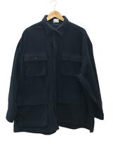 FreshService◆21s/POLARTEC/MICRO FLEECE SHIRT/FREE/ポリエステル/ブラック_画像1