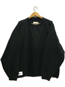 WTAPS◆21SS/SMOCK/LS/NYCO. WEATHERトップス/4/コットン/BLK/無地/211BRDT-SHM