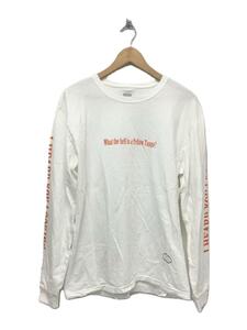 TANGTANG◆長袖Tシャツ/L/コットン/WHT/プリント