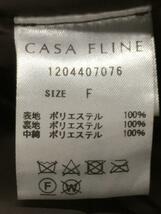 CASA FLINE◆コート/FREE/ポリエステル/KHK/無地_画像5