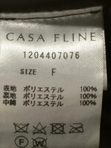 CASA FLINE◆コート/FREE/ポリエステル/KHK/無地_画像4