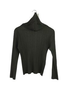 PLEATS PLEASE ISSEY MIYAKE◆長袖カットソー/-/ポリエステル/GRY/MI43KO521