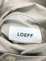 LOEFF◆ジャケット/2/コットン/GRY/無地/8822-209-0005/前面に汚れ有_画像3