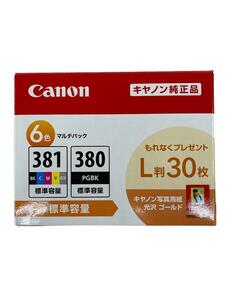 CANON◆【新品】キヤノン純正インクタンク BCI-381+380/6MP マルチパック