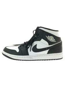 NIKE◆WMNS AIR JORDAN 1 MID SE/ハイカットスニーカー/27cm/WHT/レザー/DR0501-101