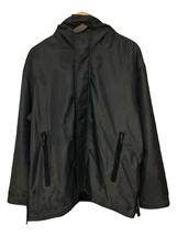 GUESS◆90s Y2K Zip Design Hooded Shiny Jacket ジャケット M ナイロン GRY_画像1