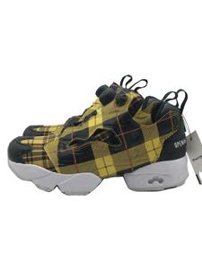 Reebok◆INSTAPUMP FURY/US5.5/YLW/320FW2475/チェック