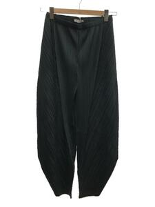 PLEATS PLEASE ISSEY MIYAKE◆BALMY Trousers/ボトム/5/ポリエステル/グレー/PP21-JF503