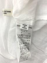 FREAK’S STORE◆長袖ブラウス/FREE/コットン/WHT/無地/231-3021_画像3