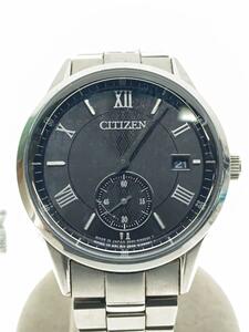 CITIZEN◆クォーツ腕時計/アナログ/ステンレス/BLK/SLV/B690-S117518