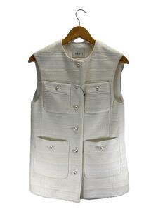 ANAYI*linen bright Cross tailored gilet the best /36/ rayon /WHT/10221-10-290-01-360