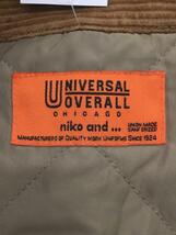 UNIVERSAL OVERALL◆ジャケット/4/コットン/BRW/無地/U9434231NK_画像3