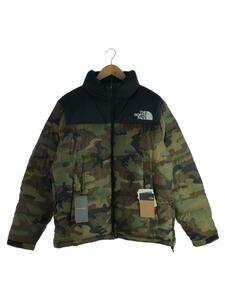 THE NORTH FACE◆NOVELTY NUPTSE JACKET_ノベルティ ヌプシ ジャケット/L/ナイロン/KHK/カモフラ