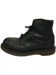 Dr.Martens◆イングランド製/ホワイト社製/6ホール/ショートブーツ/黒/レザー/パンク/革靴/メンズ/ユーロ