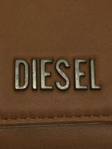 DIESEL◆3つ折り財布/レザー/ブラウン/ゴールド/コンパクトウォレット/ミニウォレット_画像3