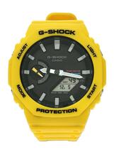 CASIO◆GA-B2100C-9AJF/カーボンコア/ソーラー腕時計_G-SHOCK/アナログ/BLK/YLW_画像1