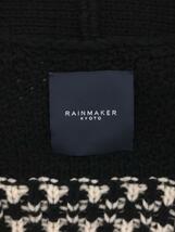 RAINMAKER KYOTO◆21AW/BELTED COWTIN SWEATER/カーディガン/3/ウール/ブラック/RM212-037_画像3