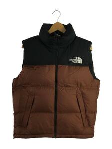 THE NORTH FACE◆NUPTSE VEST_ヌプシベスト/S/ナイロン/BRW